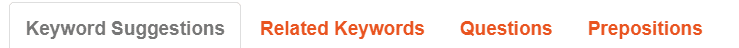 Keyword-Recherche mit Hilfe des Keyword-Tools
